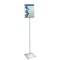 Azar Displays 11"x14" Pedestal Two-Sided Sign Holder Stand on Square Metal Base 300867 - alternate 3